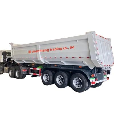 Buy 3 Axles 40t Tipper Semi Trailer , 60 Ton 40-60t Heavy Duty Dump Trucks For Sale online manufacture