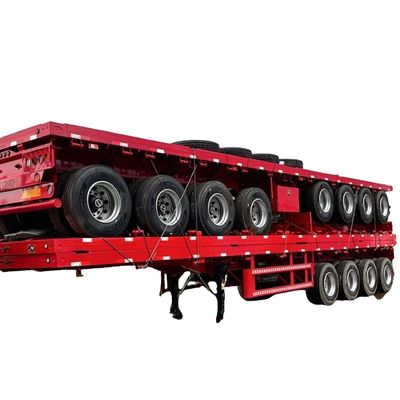 Buy Factory Customization 40ft Flatbed Semi Trailer 2 Axles 3 Axles 4 Axles Dolly Tractor Chassis For Connecting online manufacture