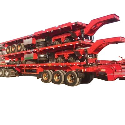 Buy Xianmang Group 3 And 4 Axles 20ft 40ft Container Flat Bed Flatbed Semi Trailers For Tanzania And Kenya online manufacture