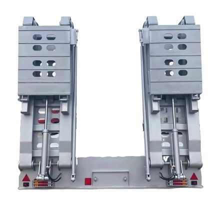 Buy 2/3/4 Axle Gooseneck Detachable Semi Lowbed Trailer , Lowboy Semi Trailer For Sale In Mexico online manufacture