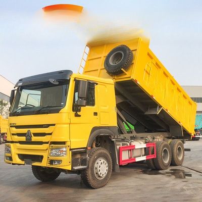 Good price 10 Wheels 371hp 6x4 Used 25 Ton Howo Dump Truck With Cargo Tank Length 5.3-6.2M online