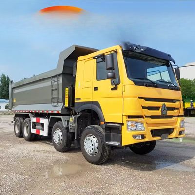 Good price Howo Euro 4 380hp 8x4 Dump Truck with ZF8118 Steering System and 50 Ton Capacity online