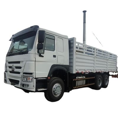 Good price Sinotruck HOWO 6X4 371HP Fence Cargo Truck , 3 Axles Draw Bar Trailer For Sale online