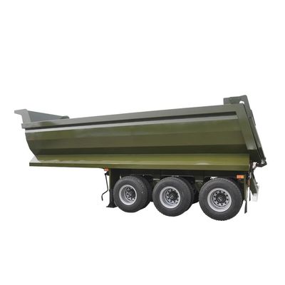 Good price 3 Axle 40 CBM Tipper Trailer U Type Hydraulic Cylinder 50tons 60 Tons 70 Tons Air Suspension Flatbed Trailers online