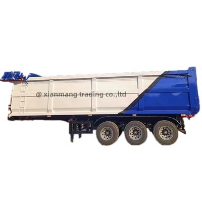 Good price 3/4 Axles 45 Cubic Meters 70 Ton Tipper Dump Truck , Hydraulic Dump Trailer In China online