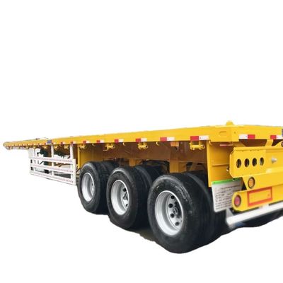 Good price 3 4 5 Axles 40ft Flatbed Semi Trailer 60ft High Load Capacity 13T-16T For Mexico online