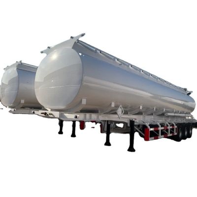 Good price Lightweight 3 Axle Diesel Fuel Tank Trailer , Steel 30 Ton Fuel Tanker Semi Trailer For Sale online