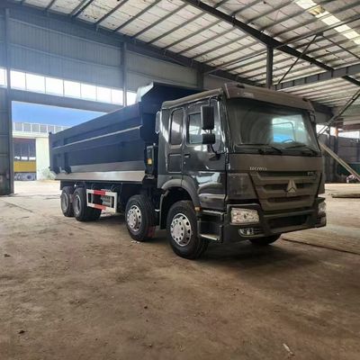 Good price 8X4 Lhd 12R20 375 HP Howo Dump Truck Customized With Steering And Horsepower Configuration online