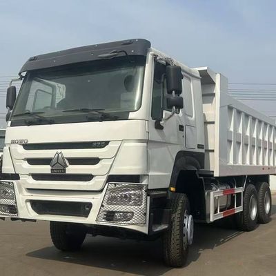 Good price Customizable White Color HOWO 6X4 375HP Dump Truck Seats≤5 Container Length 5.60 * 2.35 * 1.5mm for Euro 2 Emission Standard online