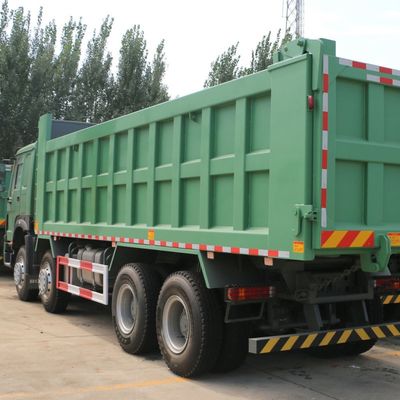 Good price 12.00R20 Tyre Type HOWO 8x4 Euro 2 375HP Left Drive Heavy Dump Truck with 7.6*2.3*1.5m Load Box online