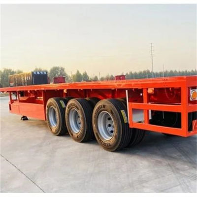 Good price 3 Axles Custom 2 4 5 6 Axles 40 Ft 12.00R20 Tire Container Transport Flatbed Semi-Trailer with Max Payload 30ton online