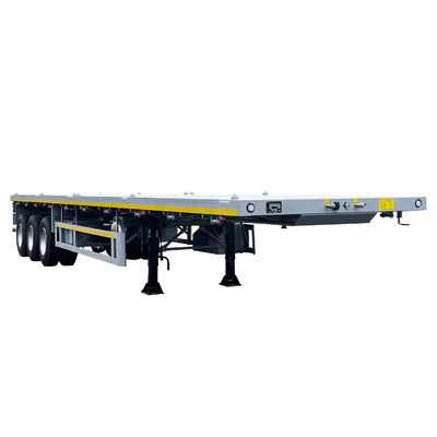 Good price 30 Tons, 40 Tons, 50 Tons, 60 Tons Container Flatbed Truck Semi-Trailer Machinery And Equipment Transport Building Materials online