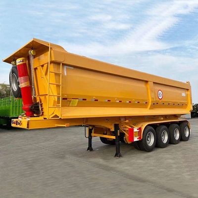Good price 4 Axes 80 Tons 12R20 (12R22.5 Can Be Customized) Tires Original Axle Dump Semi Trailer U-Bucket online