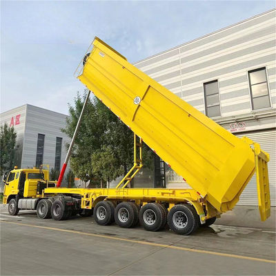 Good price 12-Piece Dump Semi-Trailer 3-Axle/4-Axle 12R20 Tire Rim 8.25-22.5 Customizable Color online