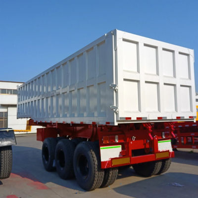 Good price 12 Tire 3-Axle JOST E100 Dump Semi-Trailer with 6mm Side Wall Thickness and Two-Speed Landing Gear online