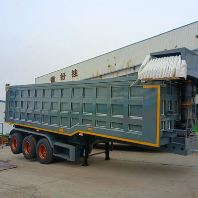 Good price 3-Axle JOST 2.0/3.5-Inch Kingpin 12R20 Tires (12R22.5 Can Be Customized)  Dump Semi Trailer online