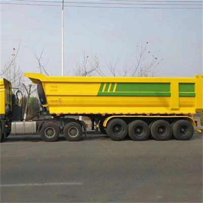 Good price 8mm Bottom Plate Thickness Dump Semi-Trailer with 3/4 Axle Original Customizable FUWA/BPW American Mechanical Suspension online