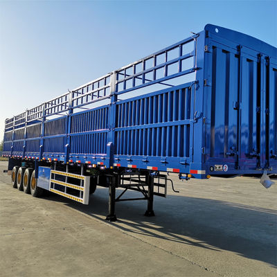 Good price 3/4 Axle 60/80 Ton 12R20 Tire Livestock Cargo Fence Semi-Trailer Animal Transport Trailer with Dual Line Braking System online